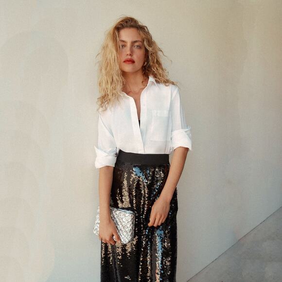 CLARE V. Estelle Crossbody Clutch in Specchio Puffy Woven - Picture 2 of 15